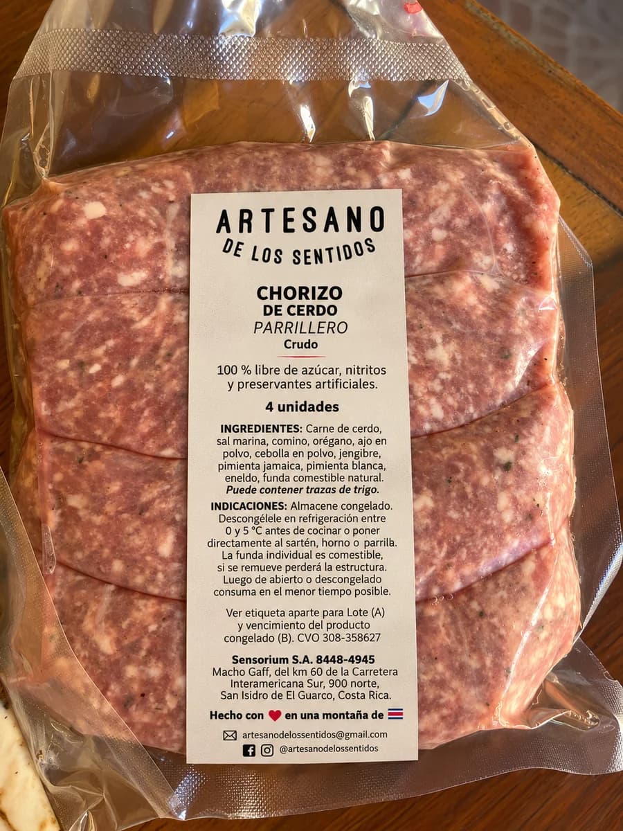 Chorizos parrilleros — Artesano de los Sentidos