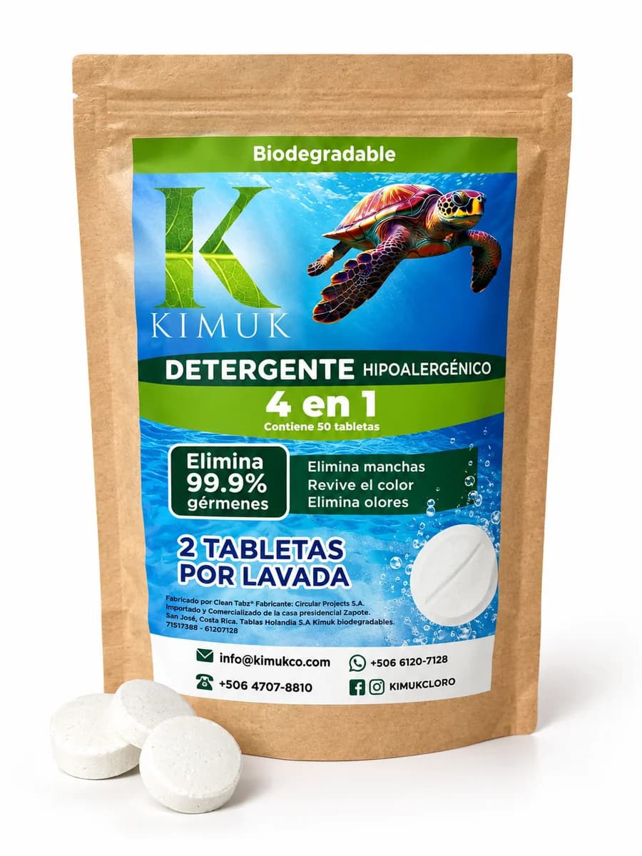 Detergente lavaropa en tabletas — Kimuk