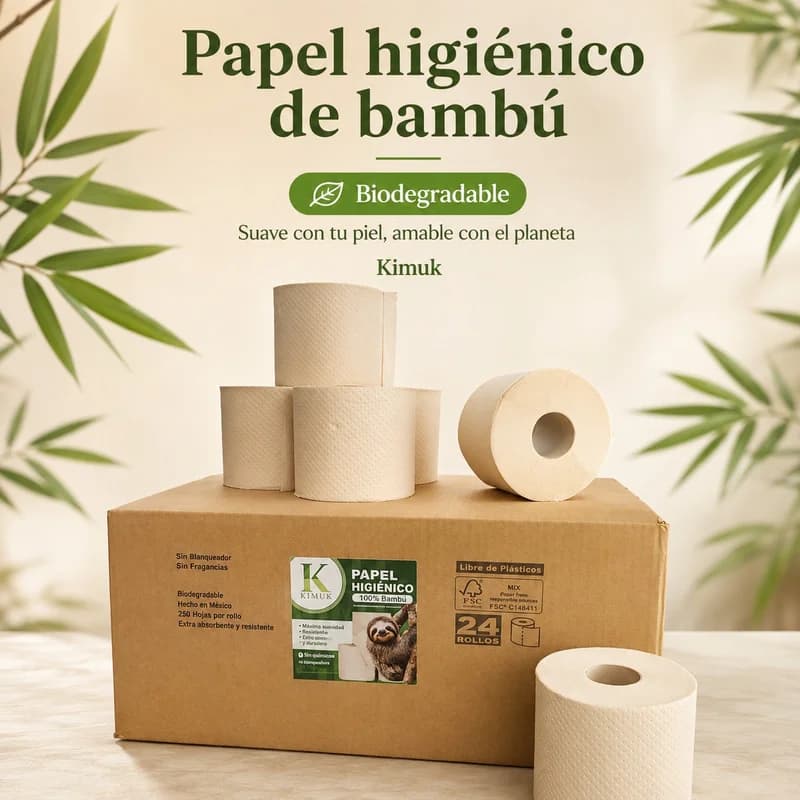 Papel higiénico de bambú — Kimuk